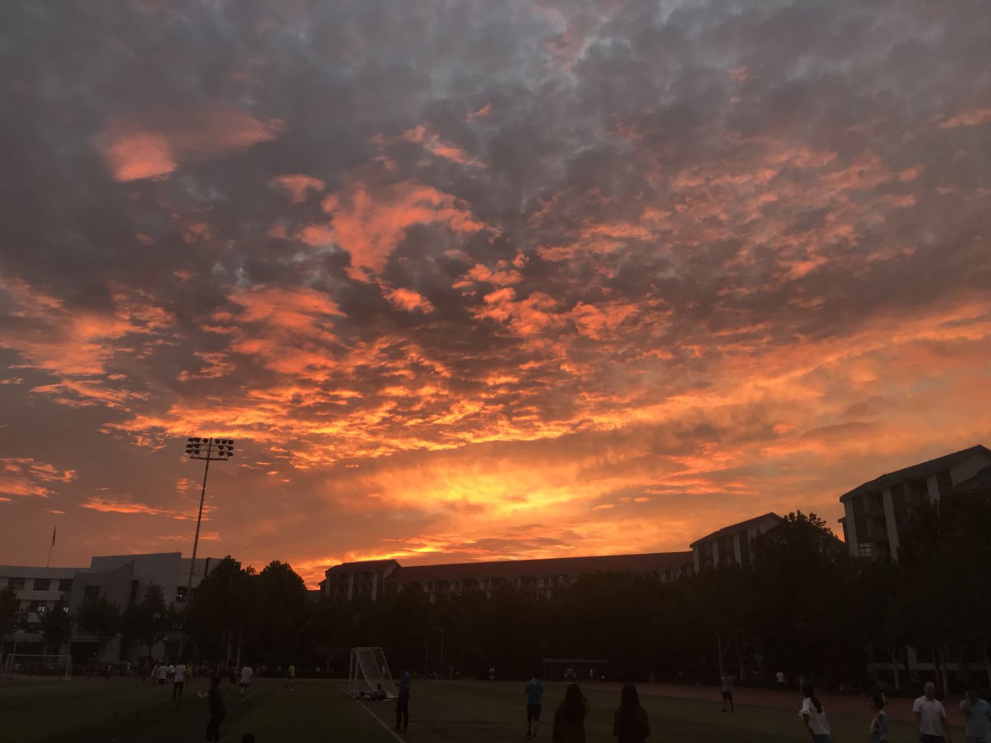 Firey clouds